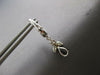 ESTATE 2.76CT DIAMOND & AAA SAPPHIRE 14KT WHITE GOLD TEAR DROP HANGING EARRINGS