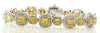 EXTRA LARGE 9.24CT WHITE & FANCY YELLOW DIAMOND 18KT 2 TONE GOLD TENNIS BRACELET