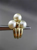 ESTATE LARGE 14KT YELLOW GOLD CLASSIC AAA SOUTH SEA PEARL CLIP ON EARRINGS #2954