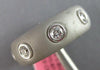 WIDE .81CT DIAMOND & GRAY ENAMEL 18KT WHITE GOLD ETOILE WEDDING ANNIVERSARY RING
