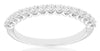.42CT DIAMOND 14KT WHITE GOLD ROUND LUCIDA SHARED PRONG WEDDING ANNIVERSARY RING