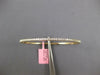 .92CT DIAMOND 14KT YELLOW GOLD CLASSIC ROUND SEMI ETERNITY 2MM BANGLE BRACELET