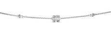 .29CT DIAMOND 18K WHITE GOLD 3D ROUND & BAGUETTE SQUARE BY THE YARD FUN BRACELET