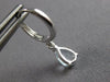2.16CT DIAMOND & AAA AQUAMARINE 14KT WHITE GOLD PEAR SHAPE & ROUND STUD EARRINGS