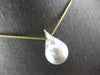 LARGE AAA SOUTH SEA PEARL 18KT YELLOW GOLD 3D CLASSIC SOLITAIRE FLOATING PENDANT