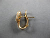 1.42CT DIAMOND 18K ROSE GOLD ROUND CLUSTER RECTANGULAR UMBRELLA HANGING EARRINGS