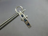 .92CT DIAMOND & AAA SAPPHIRE 14K WHITE GOLD 3D CHANNEL UMBRELLA HANGING EARRINGS