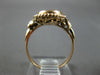 ANTIQUE AAA JADE 14K ROSE GOLD CLASSIC BEZEL OVAL FILIGREE FUN LUCKY RING #27505