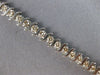 ESTATE 3.0CT DIAMOND 14KT WHITE GOLD 3D CLASSIC ROUND SWIRL TENNIS BRACELET