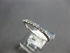 ESTATE .19CT DIAMOND 14KT WHITE GOLD 3D CLASSIC BAR BEADED FUN RING