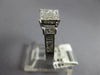 .93CT DIAMOND 18KT WHITE GOLD 3D PRINCESS & BAGUETTE INVISIBLE ENGAGEMENT RING