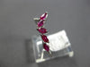 .63CT DIAMOND & AAA RUBY 14KT WHITE GOLD 3D ROUND & MARQUISE MULTI LEAF FUN RING