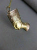 ESTATE LARGE FILIGREE 14KT YELLOW ROSE GOLD CLEOPATRA PENDANT CHAIN EGYPT #25099