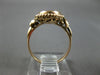 ANTIQUE AAA JADE 14K ROSE GOLD CLASSIC BEZEL OVAL FILIGREE FUN LUCKY RING #27505