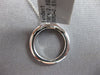 ESTATE .51CT DIAMOND 18KT WHITE GOLD 3D ROUND CIRCLE OF LIFE FLOATING PENDANT