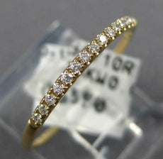 ESTATE .09CT DIAMOND 14KT YELLOW GOLD CLASSIC ROUND 1.5MM SEMI ETERNITY FUN RING