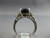 LARGE 6.57CT DIAMOND & AAA SAPPHIRE 14KT WHITE GOLD OVAL ENGAGEMENT RING 27584