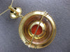 ANTIQUE EXTRA LARGE AAA CORAL 18K YELLOW GOLD HANDCRAFTED PENDANT NECKLACE 27439
