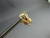 LARGE .83CT DIAMOND 18KT WHITE & ROSE GOLD ROSE FLOWER CLIP ON HANGING EARRINGS
