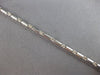 ESTATE .50CT DIAMOND 14KT WHITE GOLD 3D ROUND BAR BY THE YARD TENNIS BRACELET