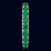 3.10CT AAA EMERALD 14KT ROSE GOLD 3D CLASSIC SHARED PRONG ETERNITY LOVE FUN RING