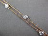 .70CT DIAMOND 14KT WHITE & ROSE GOLD 3D CLASSIC BY THE YARD LOVE NECKLACE #27242