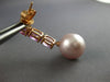 LARGE 3.5CT AAA PINK SAPPHIRE & PINK SOUTH SEA PEARL 18K ROSE GOLD FUN EARRINGS