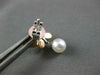 .25CT DIAMOND & AAA SOUTH SEA PEARL 14KT WHITE & ROSE GOLD 3D BUTTERFLY EARRINGS
