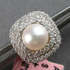 LARGE .47CT DIAMOND AAA SOUTH SEA PEARL 14KT WHITE GOLD INTERCHANGEABLE EARRINGS