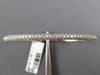 1.77CT DIAMOND 14KT WHITE GOLD 3 ROW CLASSIC PAVE SEMI ETERNITY BANGLE BRACELET