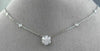 ESTATE .96CT DIAMOND 14K WHITE GOLD 3D FLOWER BY THE YARD NECKLACE F/G VVS 25651