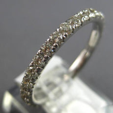 1.10CT DIAMOND 14KT WHITE GOLD 2MM ETERNITY COMFORT FIT WEDDING ANNIVERSARY RING