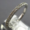 1.10CT DIAMOND 14KT WHITE GOLD 2MM ETERNITY COMFORT FIT WEDDING ANNIVERSARY RING