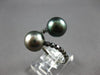 .30CT BLACK DIAMOND & AAA TAHITIAN PEARL 18K BLACK GOLD 3D CRISS CROSS LOVE RING