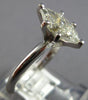 LARGE 1.18CT DIAMOND 14KT WHITE GOLD CLASSIC MARQUISE SOLITAIRE ENGAGEMENT RING