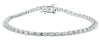 ESTATE 1.0CT DIAMOND 14K WHITE GOLD CLASSIC ROUND MULTI LINK FUN TENNIS BRACELET