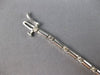 ESTATE .50CT DIAMOND 14KT WHITE GOLD 3D ROUND BAR BY THE YARD TENNIS BRACELET
