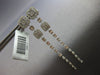 LONG 1.19CT DIAMOND 14KT WHITE GOLD ROUND & BAGUETTE CHANDELIER HANGING EARRINGS