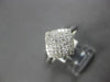 .50CT DIAMOND 14KT WHITE GOLD PRINCESS 3D INVISIBLE SQUARE GEOMETRICAL FUN RING