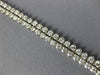 ESTATE LARGE 10.37CT DIAMOND 18K WHITE GOLD 3 PRONG GRADUATING TENNIS NECKLACE