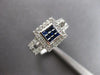 .90CT DIAMOND & AAA SAPPHIRE 14KT WHITE GOLD PRINCESS & ROUND INVISIBLE FUN RING