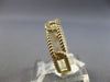 .16CT DIAMOND 14KT YELLOW GOLD 3D ROUND CLASSIC RECTANGULAR LOVE KNOT FUN RING