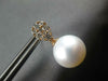 .54CT DIAMOND & AAA SOUTH SEA PEARL 18KT ROSE GOLD 3D TEAR DROP HANGING EARRINGS