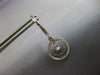 ESTATE 1.02CT DIAMOND 14KT WHITE GOLD 3D ROUND CHANDELIER FUN HANGING EARRINGS