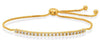 .67CT DIAMOND 14KT YELLOW GOLD CLASSIC ROUND BAR ADJUSTABLE FUN TENNIS BRACELET