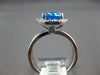 3.58CT DIAMOND & AAA BLUE TOPAZ 14KT WHITE GOLD 3D OVAL & ROUND ENGAGEMENT RING