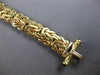 ESTATE LARGE AAA ONYX 14KT YELLOW GOLD 3D CLASSIC BYZANTINE TOGGLE BRACELET