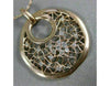 ESTATE 2.11CT DIAMOND & AAA RUBY 14K ROSE & BLACK GOLD ETOILE TEAR DROP PENDANT