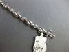 ESTATE .50CT DIAMOND 14K WHITE GOLD BEZEL ETOILE CRISS CROSS FUN TENNIS BRACELET