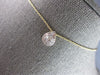 ESTATE .17CT DIAMOND 14KT YELLOW GOLD ROUND & BAGUETTE CLUSTER TEAR DROP PENDANT